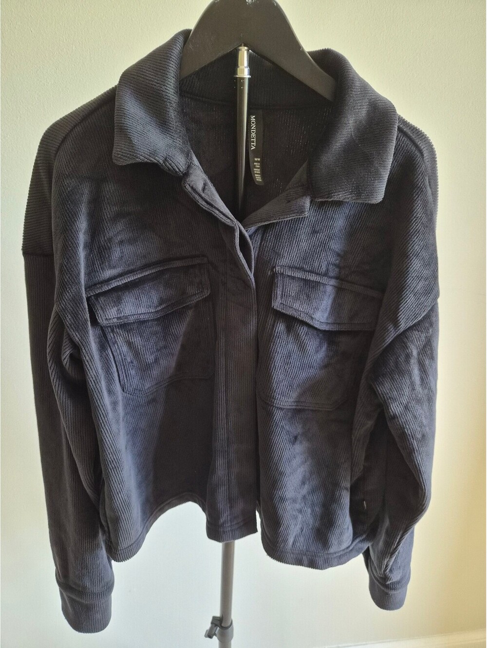 Mondetta Men's Medium Black Corduroy Jacket 0430
